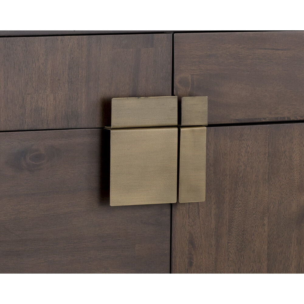 Jade 78.75 X 17.75 inch Antique Brass / Dark Mango Sideboard